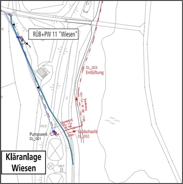 Plan Druckleitung